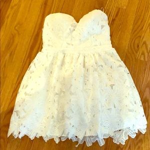 NWOT White lace dress.